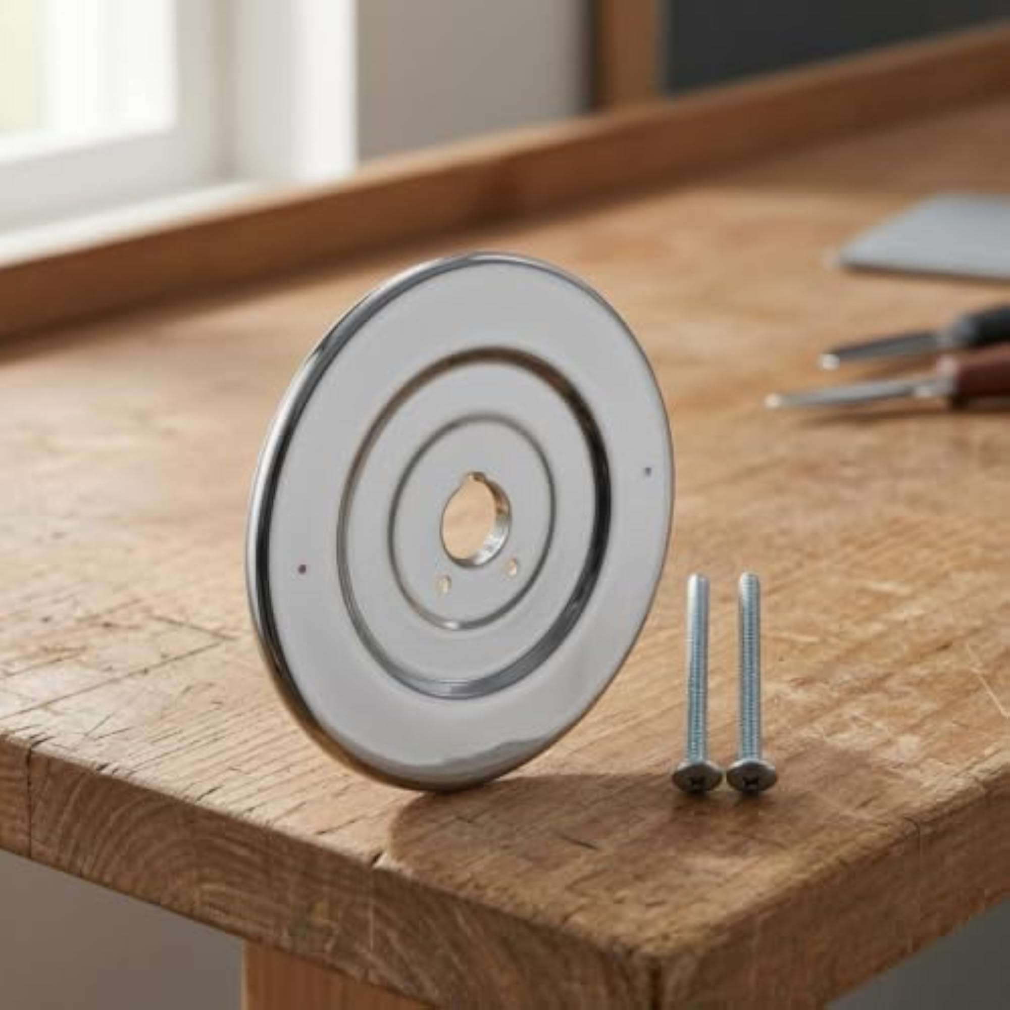 Single-Handle Faucet Escutcheon Plate Replacement