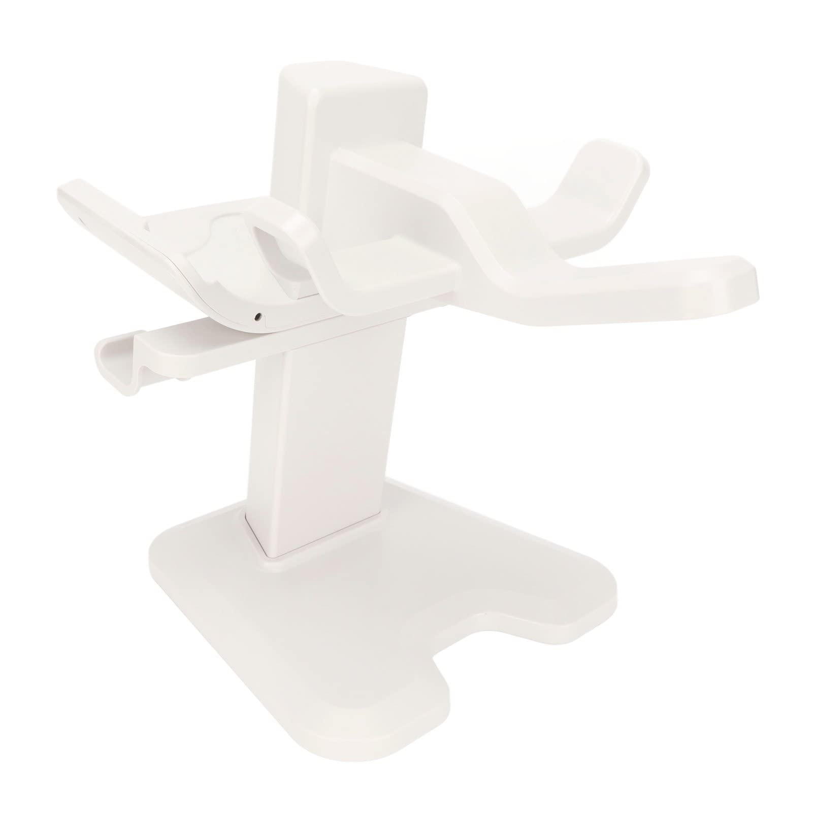 AQFNEB Soporte de VR para 2, Soporte de Pantalla para Auriculares VR inalámbricos con Base de Esponja Antideslizante, Soporte de Almacenamiento Que Ahorra Espacio para (Blanca)