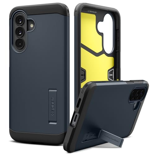 Image of Spigen Tough Armor | Samsung Galaxy A57 5G Case [Kickstand] [Air Cushion Protection] Galaxy A57 5G Back Cover | TPU+PC - Metal Slate