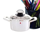 Temporizador para cocina, gestión del tiempo en forma de olla de 60 minutos, temporizadores de cocción para cocina, para dormitorio escolar, oficina, niños, estudiantes, profesores, estudio, trabajo