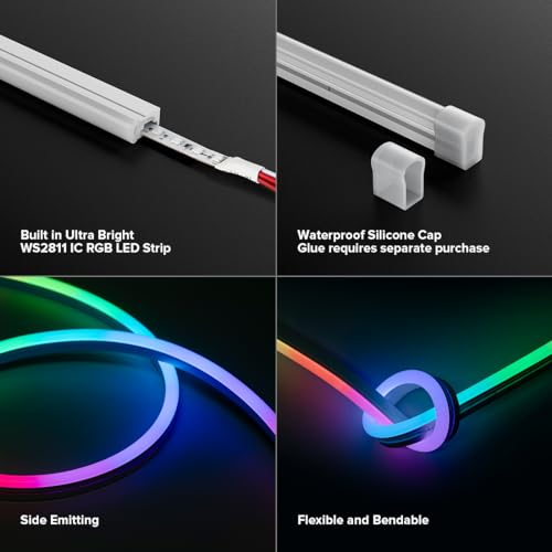 Tira de LED RGB SEZO 3m IP67 Flexible Silicona 108 LEDs/m miniatura 5