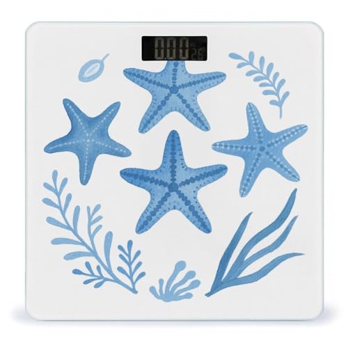 Báscula de baño digital Summer Ocean Beach LCD 400 lb miniatura 1