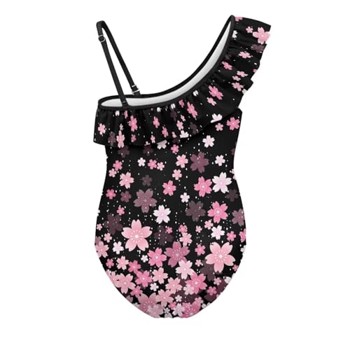 Yzaoxia Girls Swimsuits One Piece Bathing Suit Sleeveless Gymnastics Swimwear for Kids 3-14Y2