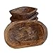 Wooden Dough Bowl, Wood decorative Bowl, Home Decor, Decor dough Bowl Wood, Decorative wood dough bowl oval antiqued handmade candle ready Approx 9-10in L .x5-6in w. (one bowl)