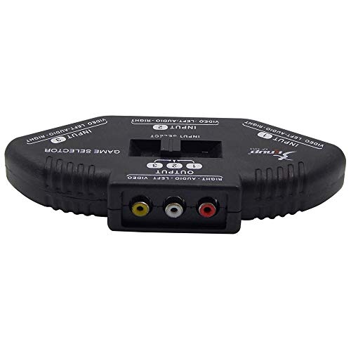 Chave Seletora Rca Av Tv Dvd Áudio Vídeo 3x1 + Cabo RCA