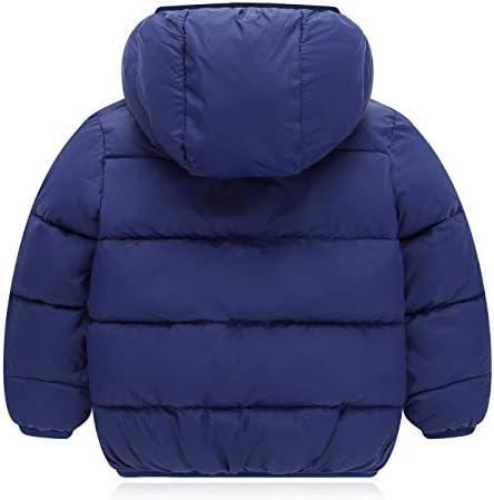 Happy Cherry Manteau D’Hiver Garçon 5-14 Ans – Capuche Amovible Fourrure, Parka Chaud Épaisse Zippée Avec Poches – Veste Neige Enfant
