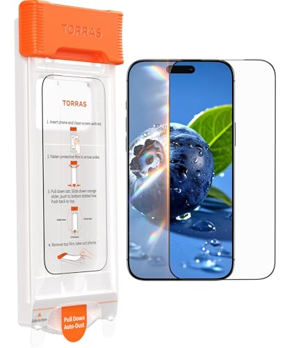 Image of TORRAS OrigArmor for iPhone 17 Pro Max Screen Protector with 3D Curved Edge & Anti-Reflection Tech - Premium Imported 9H+ Military Grade iPhone 17 Pro Max Tempered Glass - 1 Pack