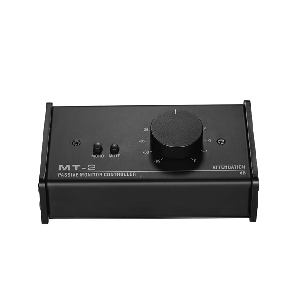 MT-2 Contrôleur de moniteur passif audio avec entrées XLR 3,5 mm Sorties Prend en charge le contrôle d'amortissement Fonction muet Outils