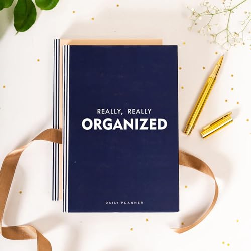 Image of Undated Daily Planner & Organizer | Really Really | A5 Hardcover with Goal Setting Pages | 100 GSM,260 Pages | 2-Page Daily Layout for Planning & Notes | Activity Tracker