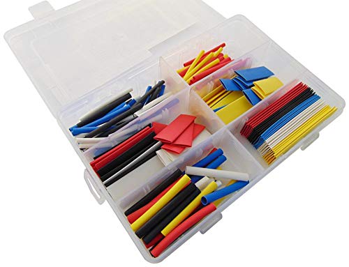 KIT CALORE SHRINK, 3:1, 180 pezzi, kit di guaine e termorestringenti, Qtà.1 | HS3:1KIT