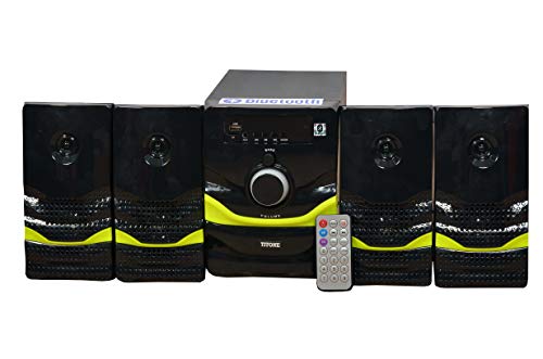 Image of TITONE 4.1 Multimedia Speaker with Bluetooth Connectivity, USB Connectivity and SD Card Input (Multicolor)
