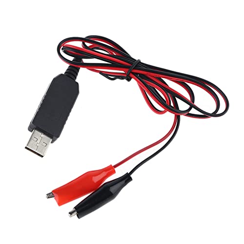 HAISENG Cable de alimentación convertidor de clip de 5 V USB a 1,5 V 1 A, reemplaza 1 batería AA C D de 1,5 V para batería de dispositivo alimentado Aa