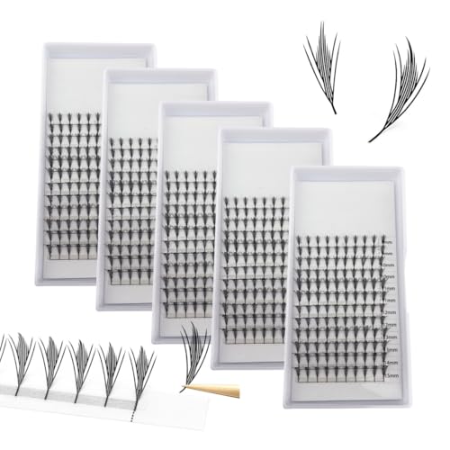 ̐̌`܂ 5  敗̂܂ C DJ[ 0.07mm Ȟ` Ƃ܂NX^ 8-15 mm Comic Spire Pteris Eyelashes Anime Individual Eyelash