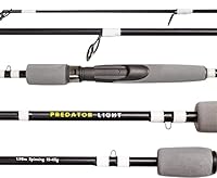FISHN Predator Light Angelrute 1,98m, 15-45g - Angelrute –Spinnrute –Steckrute – direkte Kraftübertragung beim Angeln auf Hecht, Zander, Barsch, Forelle, Saibling