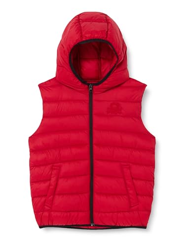 United Colors of Benetton Gilet 2twdgj006, Chaqueta de traje Niños, Rojo (Bordeaux 0V3), 82