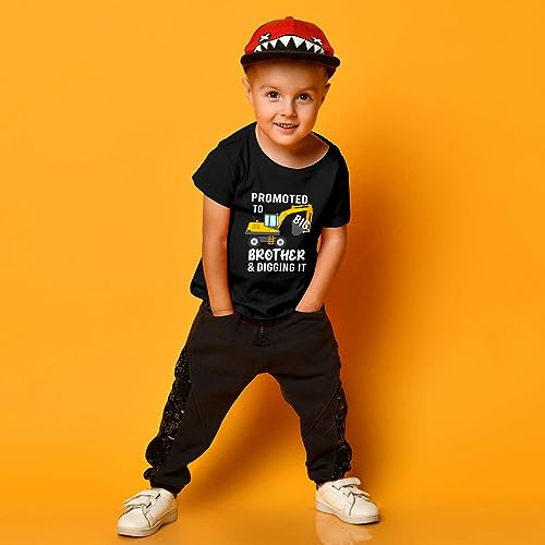 Image of Big Brother T Shirts for Boys Promoted Announcement 100% Cotton Round Neck(bigbro-Construction)