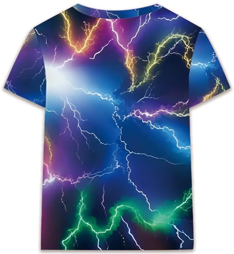 Boys T-Shirts Summer 3D Realistic Graphic Short Sleeve Tees Kids Casual Tops Soccer Car 3-11 Years2