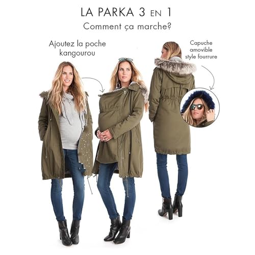 Veste de portage avec col en fourrure et coton premium - 5