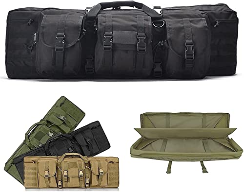 Bolsa para Rifle Funda para Armas Pistola Bolsa de Almacenamiento con Correa de Hombro para Caza Pesca Mochila de Oxford impermeableImpermeable Black,118