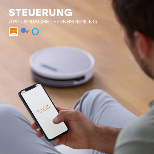 Zaco V6 Saugroboter mit Wischfunktion für effiziente Bodenreinigung