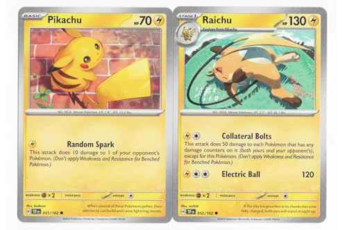 Raichu 052/162 - Temporal Forces - Pokemon Evolution Card Set Pikachu
