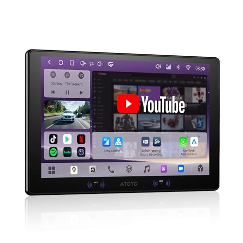 ATOTO S8 Gen4 S84G209P 9-Inch QLED Android Double DIN Car Stereo With 4G LTE and Wireless CarPlay
