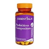 Essentialis Probióticos Compositum – Probiótico Intestinal y Prebiótico con Zinc– Salud Gastrointestinal, Cuida tu flora - 25 Cepas, 20 mil millones C F U por cápsula – 1 mes 90 Cápsu