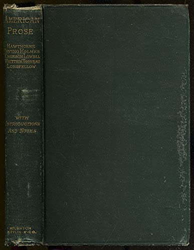 American Prose: Hawthorne, Irving, Longfellow, ... B002EUCO8K Book Cover