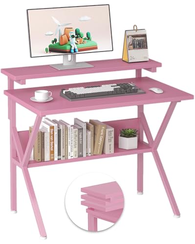 COTUBLR Small Desk, 27.5 Inch Small Computer Desk for...