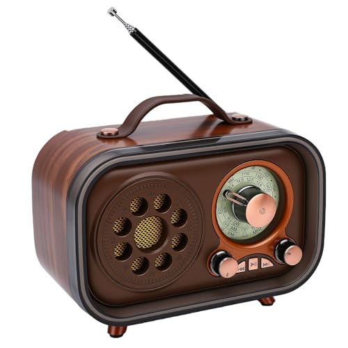 Radio portátil retro Zopsc AM FM SW recargable