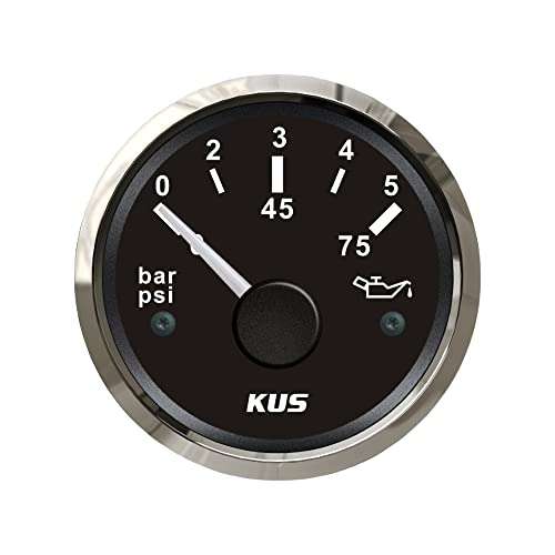 Amazon.co.jp: KUS 保証された油圧計 オイルプレッシャーゲージ