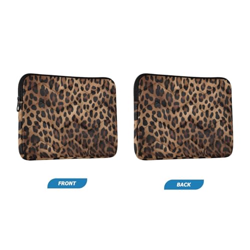 Funda para portátil 13-14 pulg. estampado leopardo impermeable miniatura 2