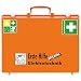 Produktbild SÖHNGEN 0360113 Erste-Hilfe-Koffer Spezial Elektrotechnik, mit Wandhalterung, orange, DIN 13157 aus Kunststoff, mit PRÜFPLAKETTE