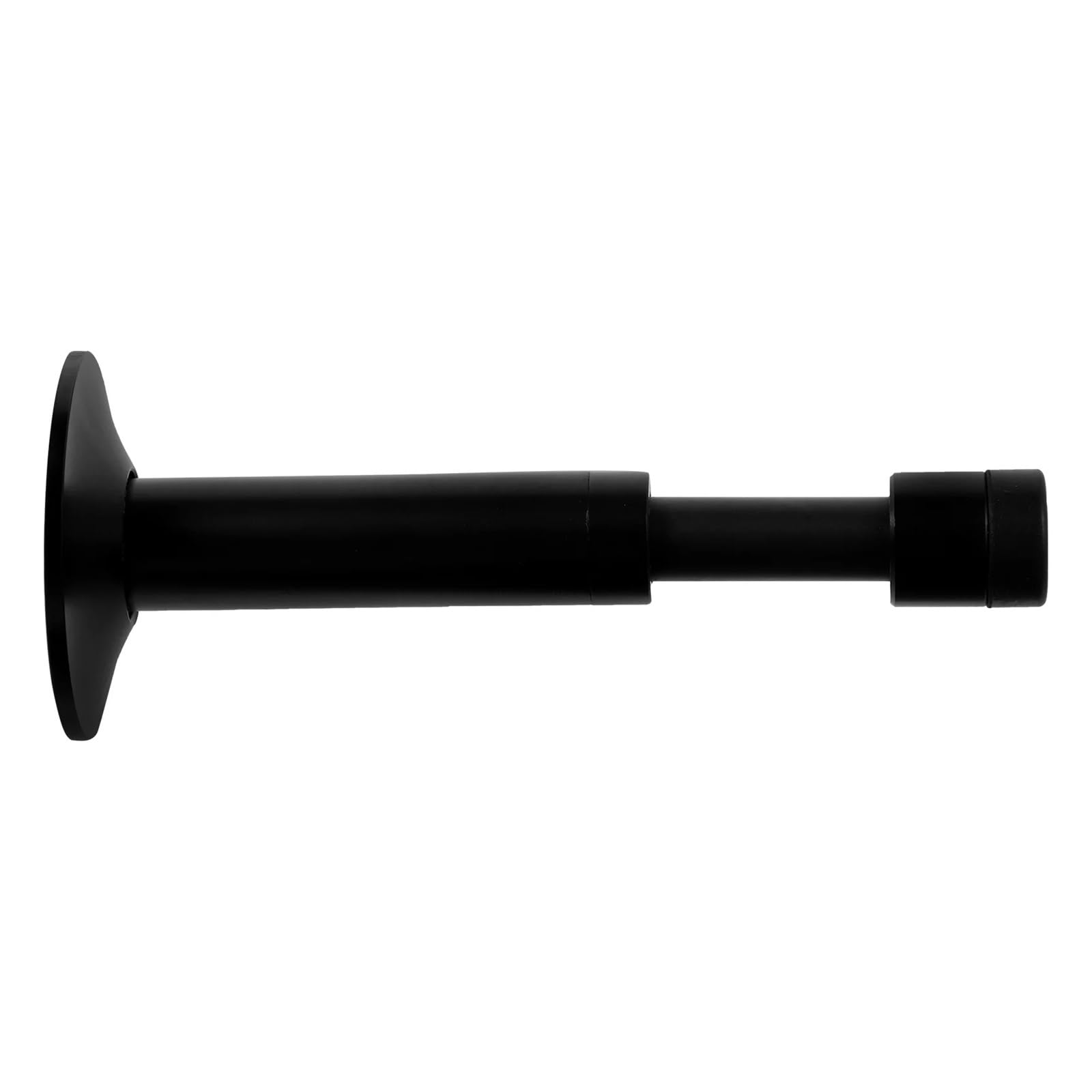 Kiddibubzi Black Heavy Duty Door Bumper Punch Buffer Door Stopper Metal Commercial Stops Floor Wall Mounted Bumper Glass