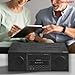 Sharp CD-BH350 Micro Audio Component System with 5 CD Changer, Bluetooth, FM Radio & USB Playback - 50 Watts RMS