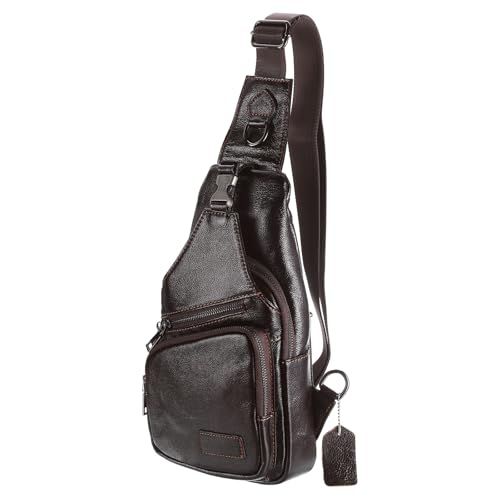 Genuine Leather Small Sling Bag - 6.69