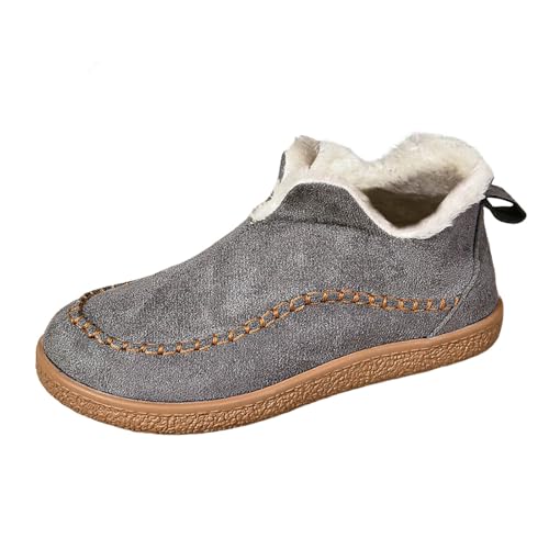 Chaussures chaudes femmes à fond plat idéales pour marcher dans le froid