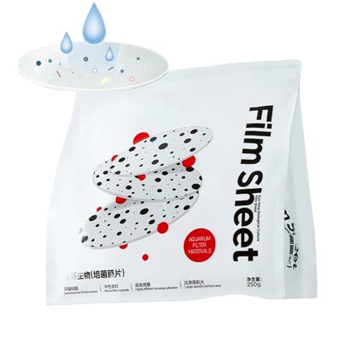 Filtermedium für Aquarium – 250 g klar gegen Verstopfung | Filterblätter für Aquarien, für Aquascaper Anfänger, Krabben, Schildkröten, Kuschelpflege