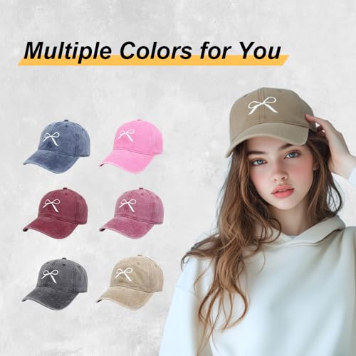 Gorra de béisbol con lazo para mujer miniatura 6