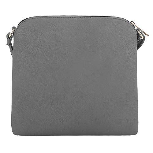 Image of SG SUGU Lightweight Medium Crossbody Bag Shoulder Bag with Tassel and Zipper Pocket