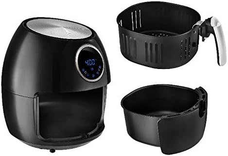 หม้อทอดไร้น้ำมันดิจิทัล Emeril Lagasse ขนาด 5.3 ควอร์ต XL (ถอดตะกร้าออกแล้ว)