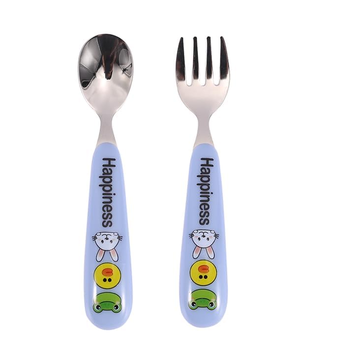 Greemito Toddler Utensils Set - BPA Free Kids Spoons and Forks - Childrens Safe Flatware Set Multi-Colour-image-39