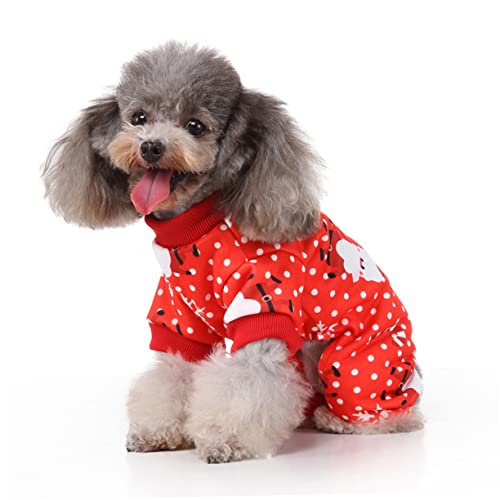 Vêtements de Noël pour chiens HMJGDHX pull chaud 3 pièces