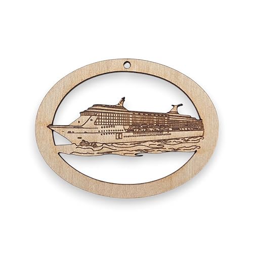 Personalized Cruise Ship Ornament for Christmas Tree, Surprise Reveal Gifts for Cruise Lovers, Christmas Vacation Ornaments and Souvenirs, Handmade in The USA
