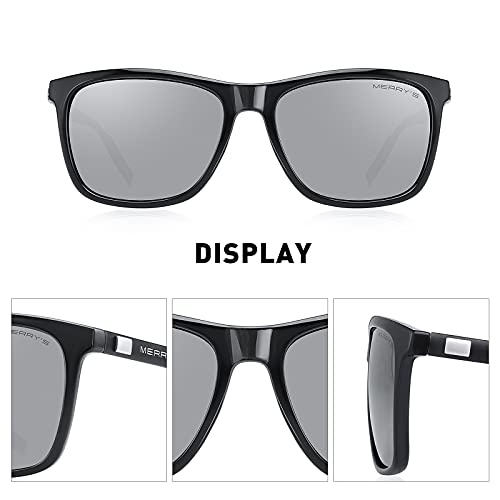 Image of MERRY'S Unisex Polarized Aluminum Sunglasses Vintage Sun Glasses For Men /Women S8286