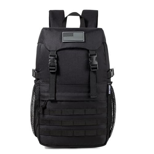 AZULDEZ Small Tactical Backpack 10L – Mini Military Molle EDC Daypack, Water Repellent Assault Pack for Hiking, Camping & Outdoor