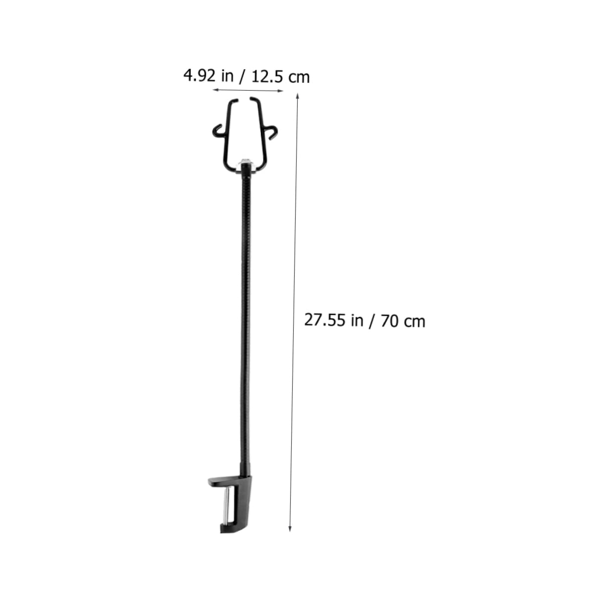 KOMBIUDA Soporte para Secador de Pelo para Clip, Acero Inoxidable, Uso en Mesa, Antideslizante y Ahorra Espacio, Libre de Uso Manual