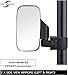 2022 Upgraded UTV Side View Mirrors, Adjustable Wide Rear Clear View with Shatter-Proof Tempered Glass, Moveland UTV Off-Road Accessories Compatible with Polaris RZR, Can-Am, Kawasaki, Kubota, Yamaha