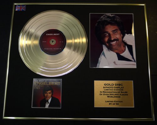 Image of ENGELBERT HUMPERDINCK/CD GOLD DISC/RECORD & PHOTO DISPLAY/LTD. EDITION/COA/THE BEST OF - SPANISH EYES