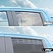 RT-TCZ for Silverado Rear Window Louver Vents Plate for Chevy Silverado GMC Sierra 2019-Present Black Ventilation Panel Accessories 2pcs